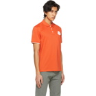 Moncler Orange Logo Patch Polo