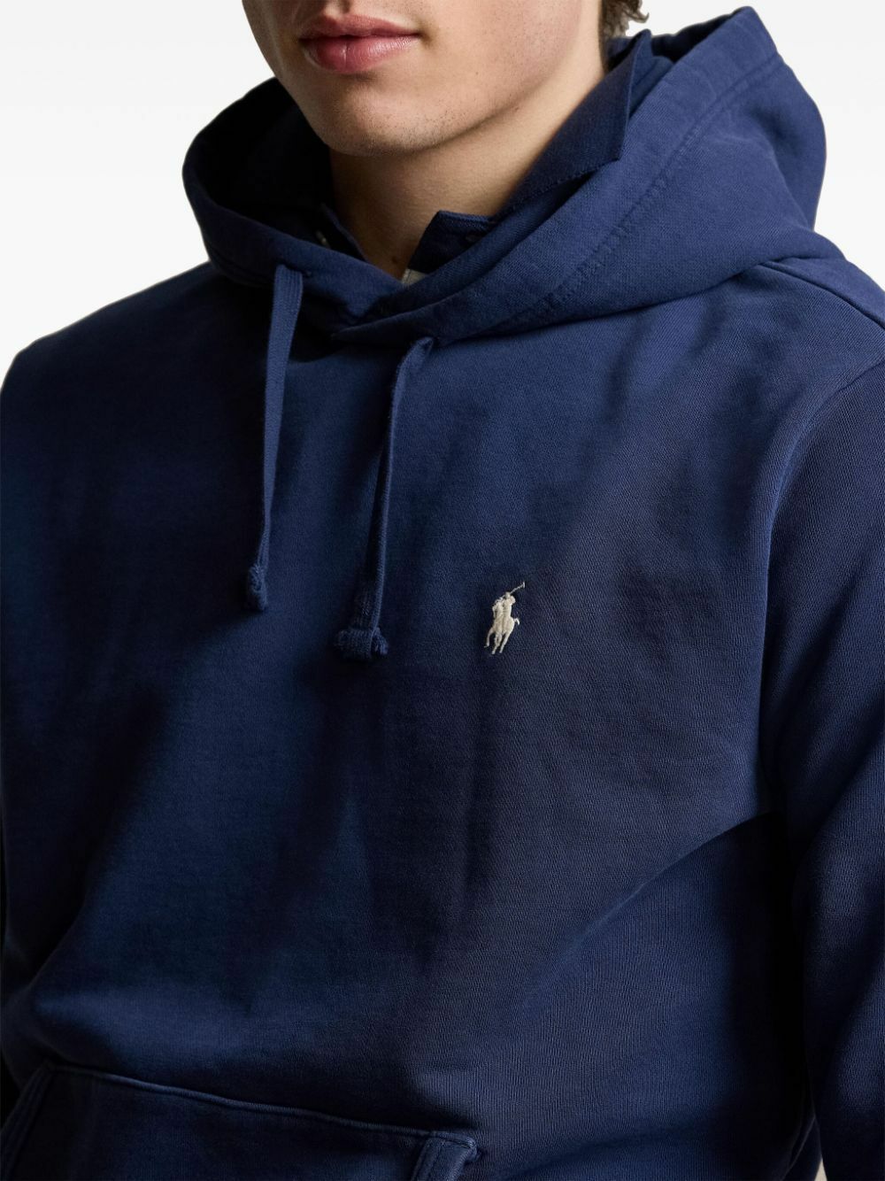 Polo Ralph Lauren Blue Polo Pony-Embroidered Cotton Hoodie