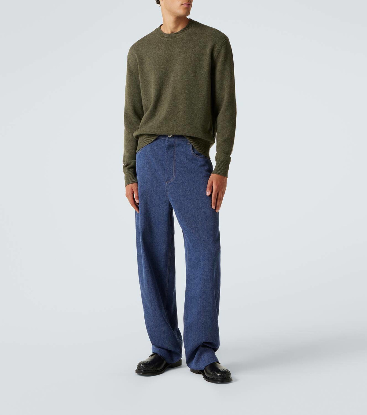 Bottega Veneta Intrecciato cashmere-blend sweater Bottega Veneta