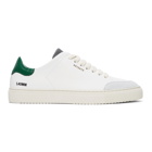 Axel Arigato SSENSE Exclusive White and Green Clean 90 Triple Sneakers