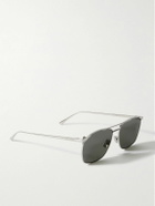 SAINT LAURENT - Aviator-Style Silver-Tone Sunglasses