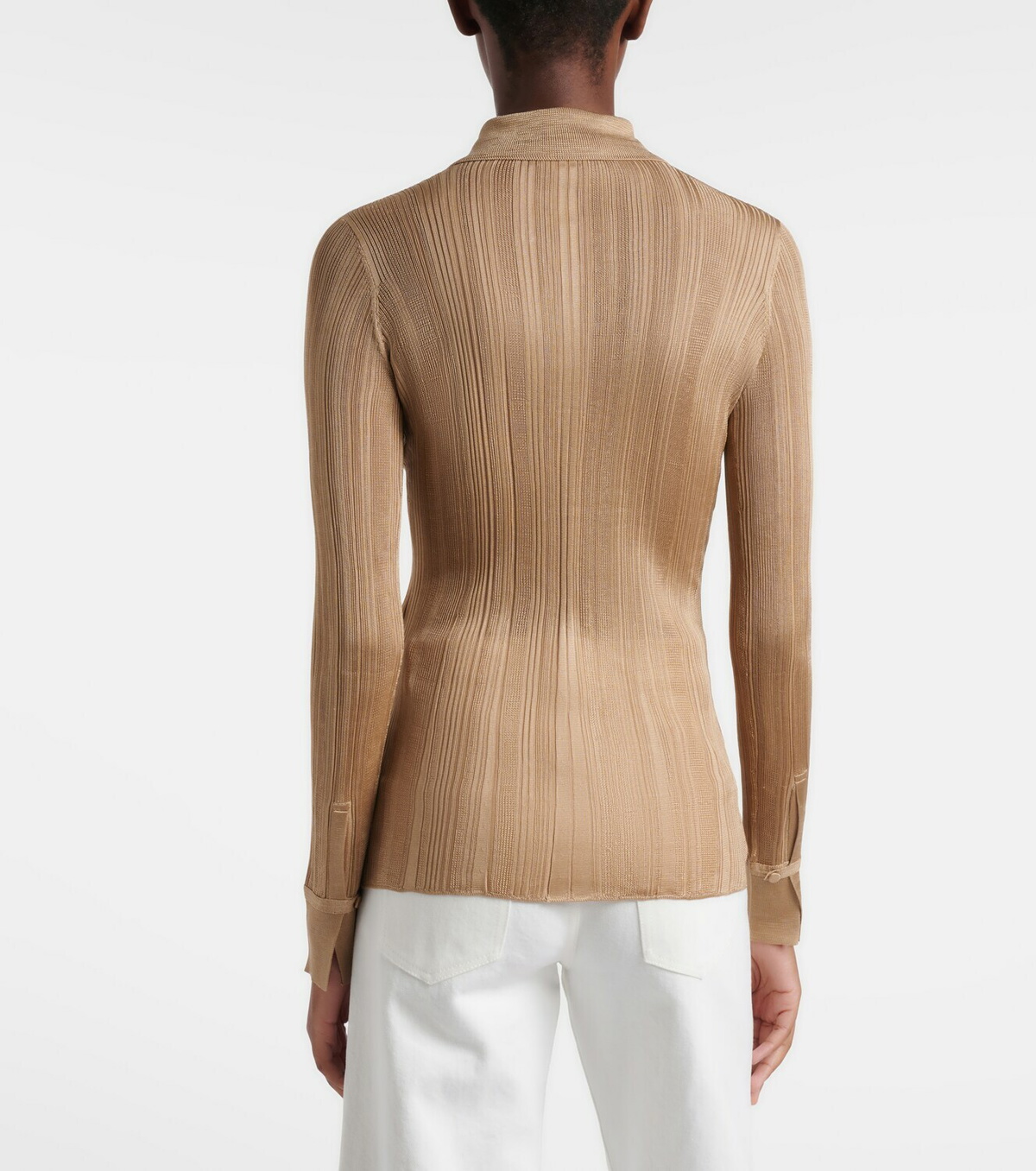 Gabriela Hearst Tamar knitted silk shirt