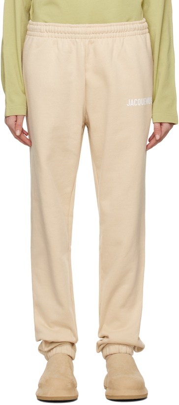 Photo: Jacquemus Beige 'Le Jogging Jacquemus' Lounge Pants