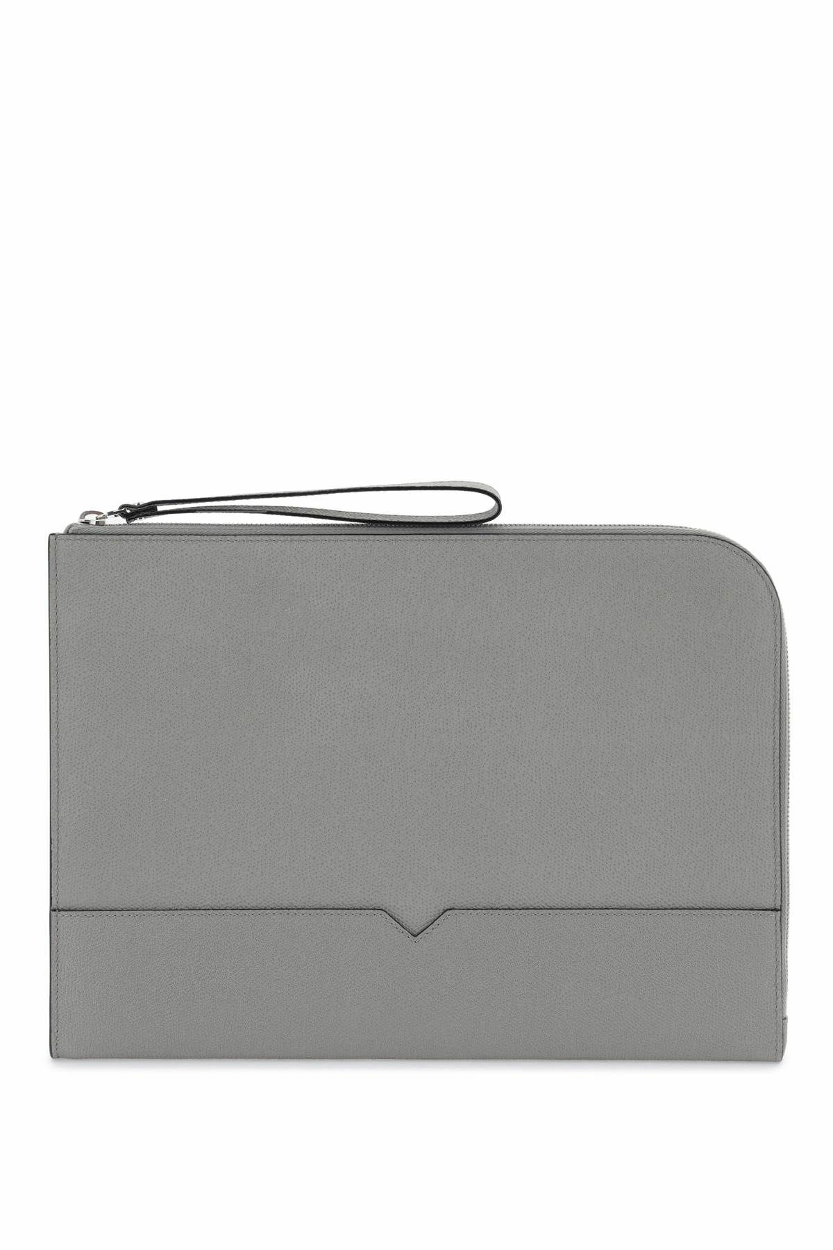 VALEXTRA leather document holder Grey