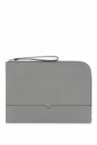 VALEXTRA leather document holder Grey