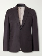 Paul Smith - Wool and Cashmere-Blend Flannel Suit Jacket - Brown