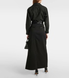 MM6 Maison Margiela Ruched maxi skirt