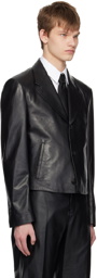 Ferragamo Black Notched Blazer