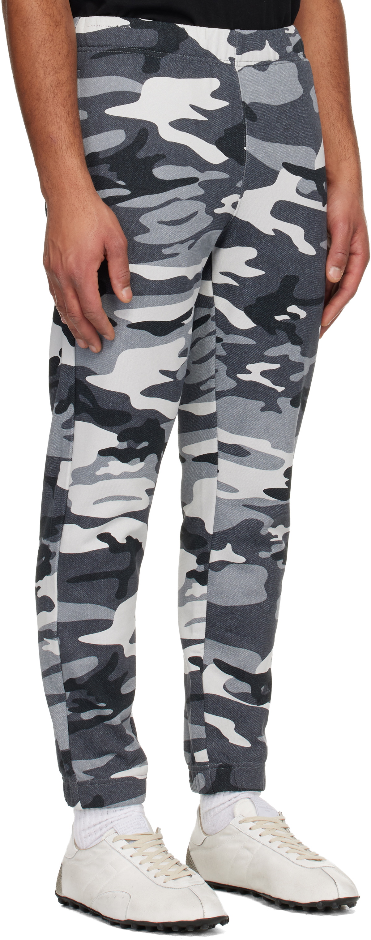 AAPE by A Bathing Ape Gray Logo Patch Sweatpants