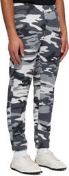 AAPE by A Bathing Ape Gray Logo Patch Sweatpants