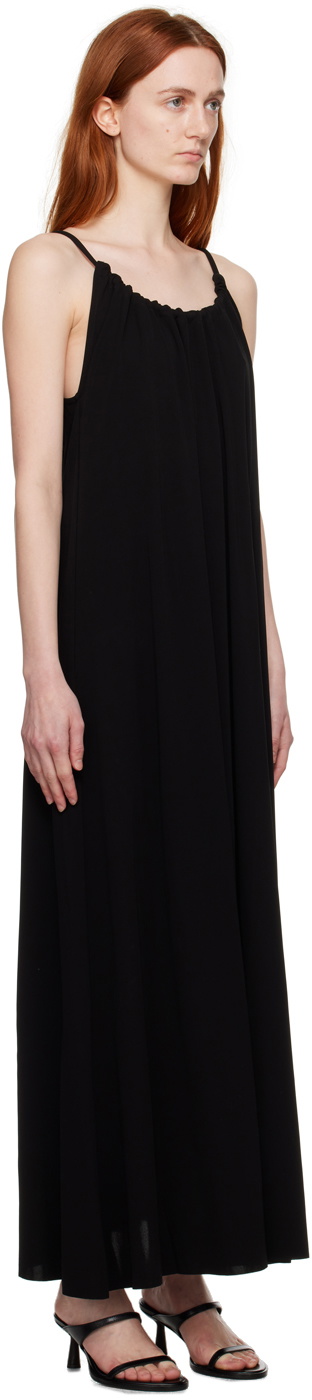 House of Dagmar Black Drawstring Midi Dress