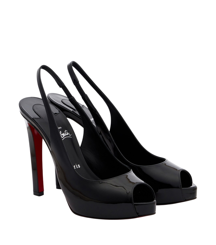 Photo: Christian Louboutin Lady Fanny patent leather slingback pumps