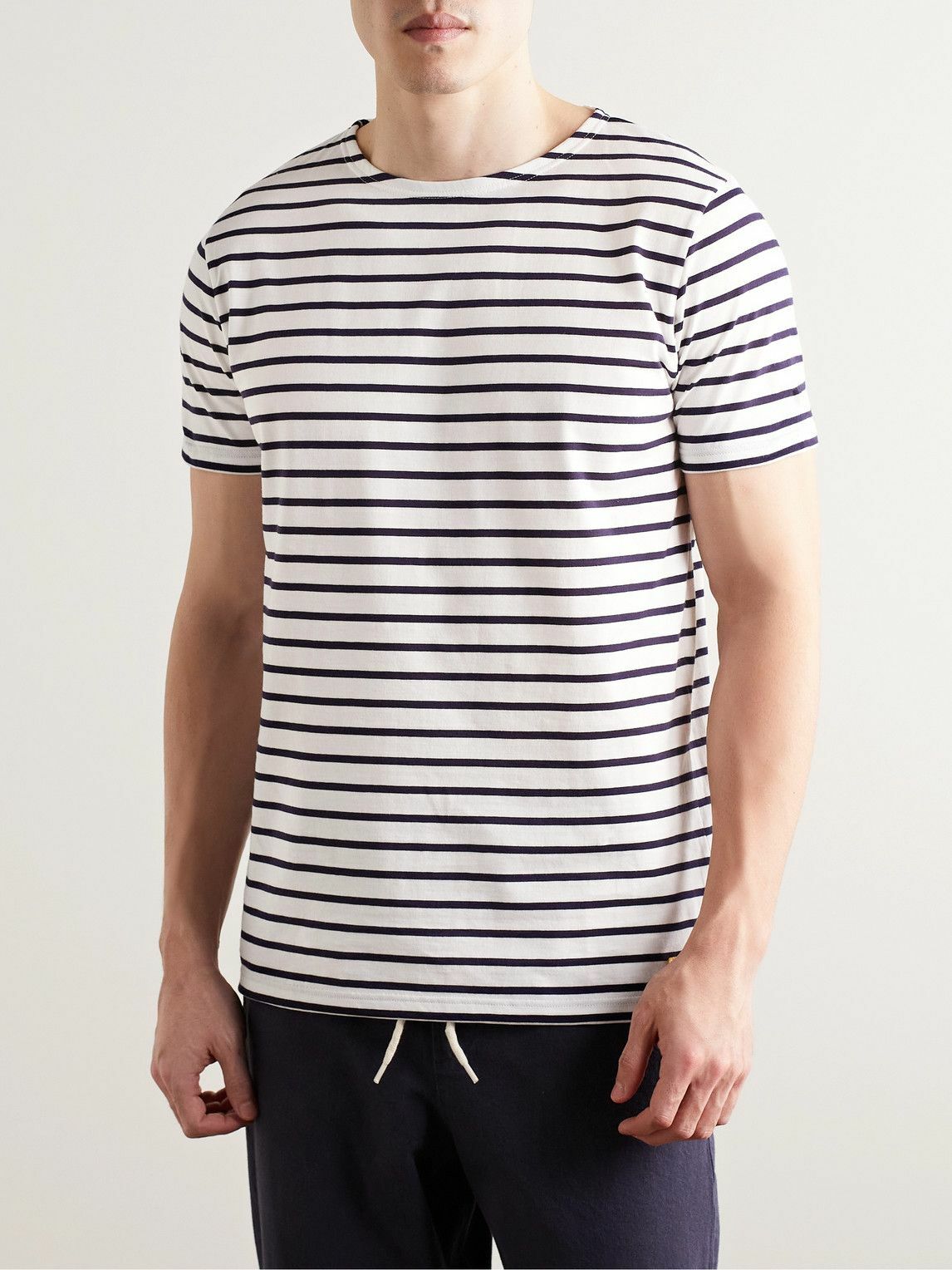 Armor Lux REMPART MARINIÈRE - Camiseta De Manga Larga - Blanc / étoile