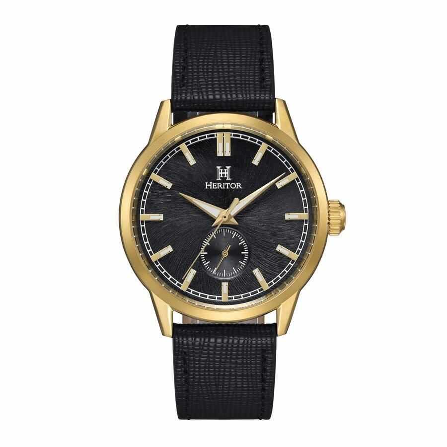 Heritor Argento Automatic Black Dial Mens Watch HERHS3803