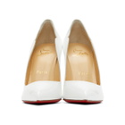 Christian Louboutin White Patent Hot Chick 100 Heels