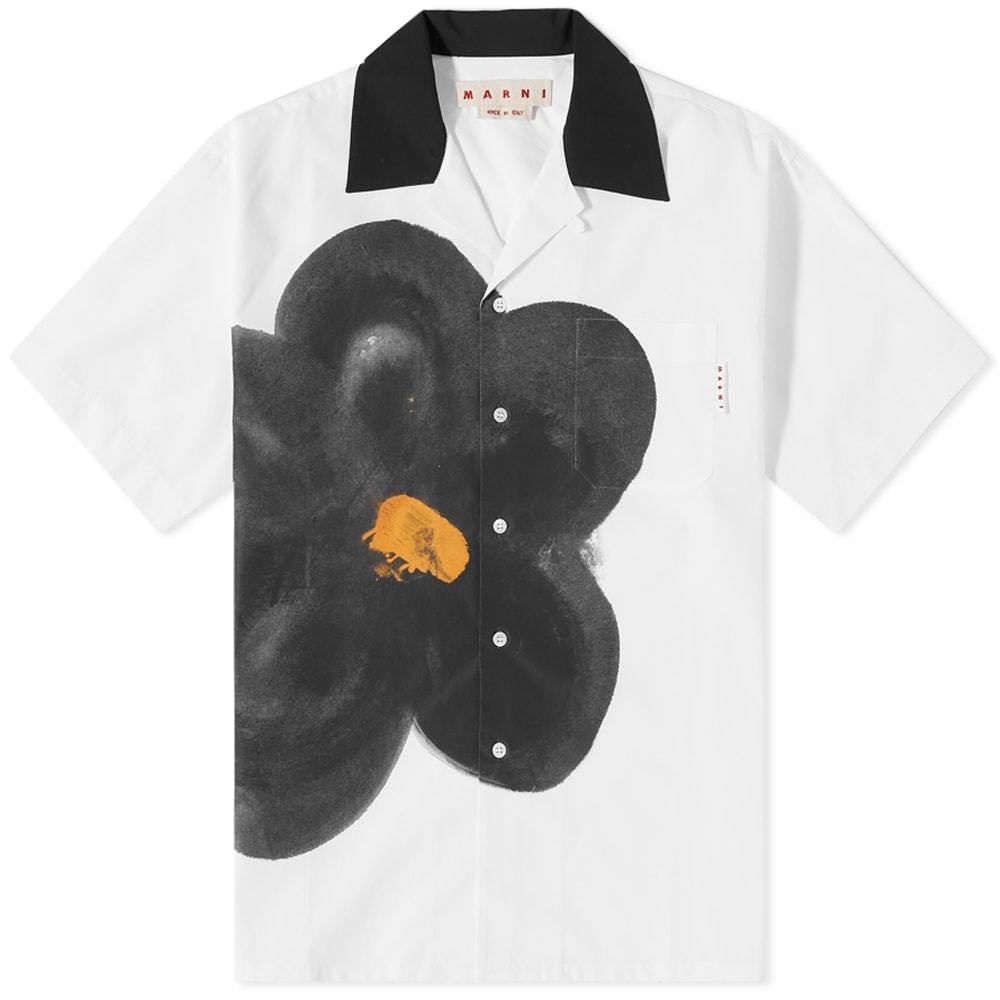 Marni Daisy-Print Patch-pocket Shirt