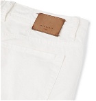 Boglioli - Slim-Fit Cotton-Blend Twill Trousers - Men - White