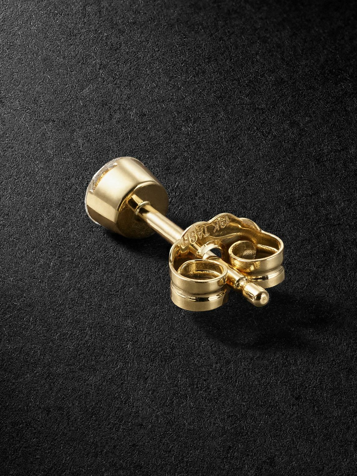 MARIA TASH - Invisible 3.5mm 18-Karat Gold Diamond Single Earring