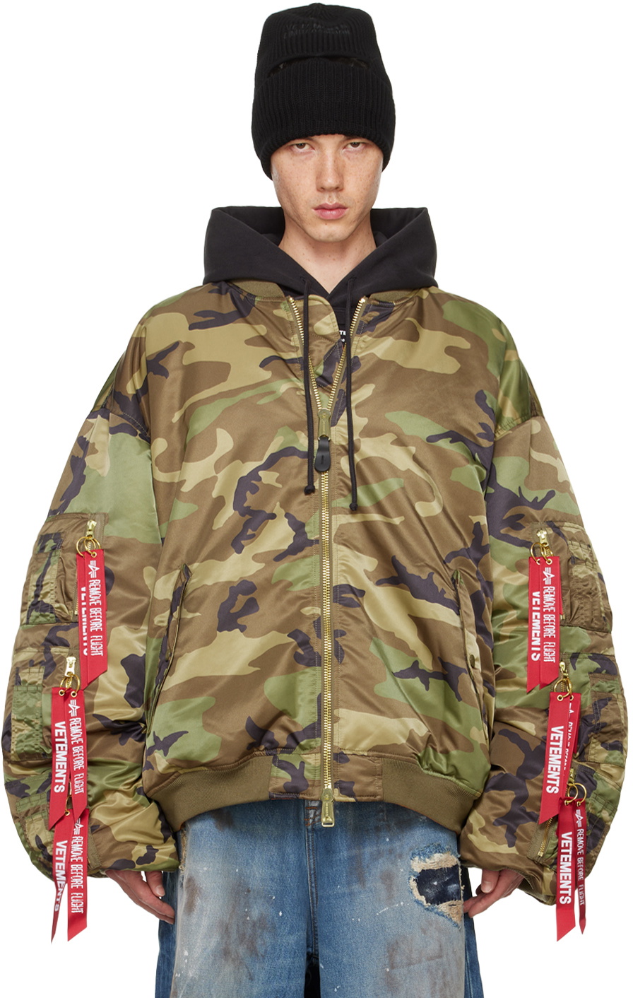 Vetements 'camo' X Alpha Industries Reversible Bomber Jacket