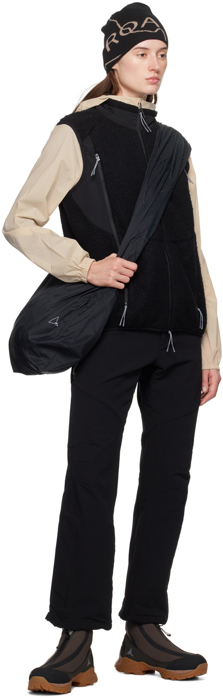 ROA Black Paneled Vest