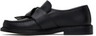 Moschino Black Belted Up Loafers