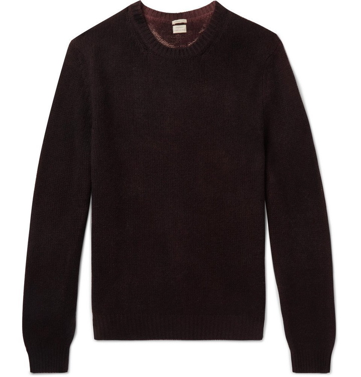 Photo: Massimo Alba - Watercolour-Dyed Cashmere Sweater - Men - Merlot