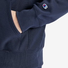Champion Men's Reverse Weave Fleece Hoodie in Blue