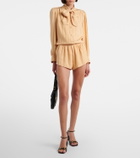 Gucci Interlocking G silk jacquard shorts