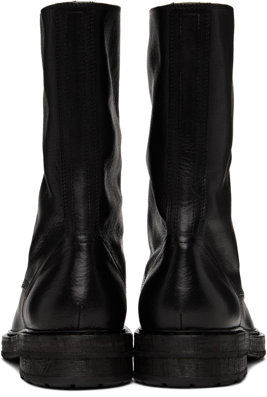 Ann Demeulemeester Black Front Zip Boots Ann Demeulemeester
