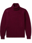 Richard James - Wool Rollneck Sweater - Burgundy