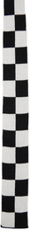 Kenzo Off-White & Black Kenzo Paris 'Kenzo Stamp' Tie