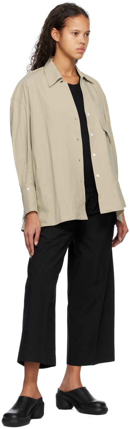 Subtle Le Nguyen Black Drawstring Lounge Pants