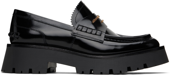 Photo: Alexander Wang Black Carter Mid-Heel Lug Loafers