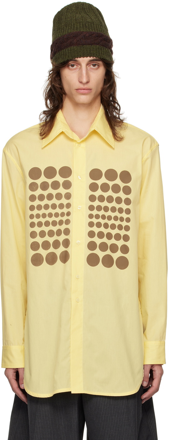 Edward Cuming Yellow Triptina Printed Shirt