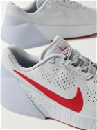Nike Training - Nike Air Zoom TR 1 Rubber-Trimmed Suede Sneakers - Gray