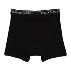 Polo Ralph Lauren Three-Pack Black Boxer Briefs