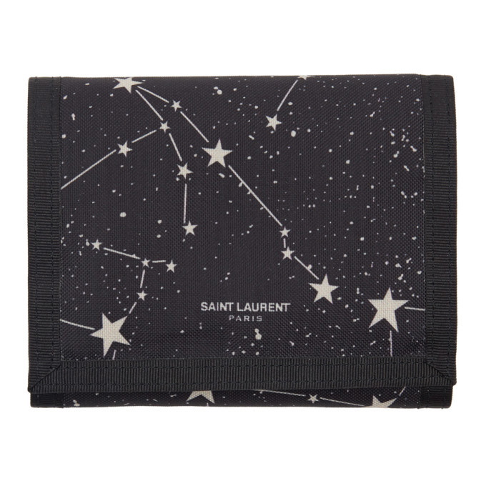 Photo: Saint Laurent Black Orion Constellation Compact Wallet
