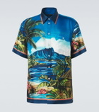 Dolce&Gabbana Printed silk twill shirt