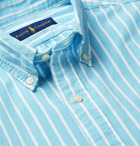 Polo Ralph Lauren - Button-Down Collar Striped Cotton Oxford Shirt - Blue