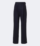 Dries Van Noten Pleated wool straight pants