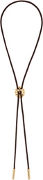 SOSHIOTSUKI Brown Loop Bolo Tie