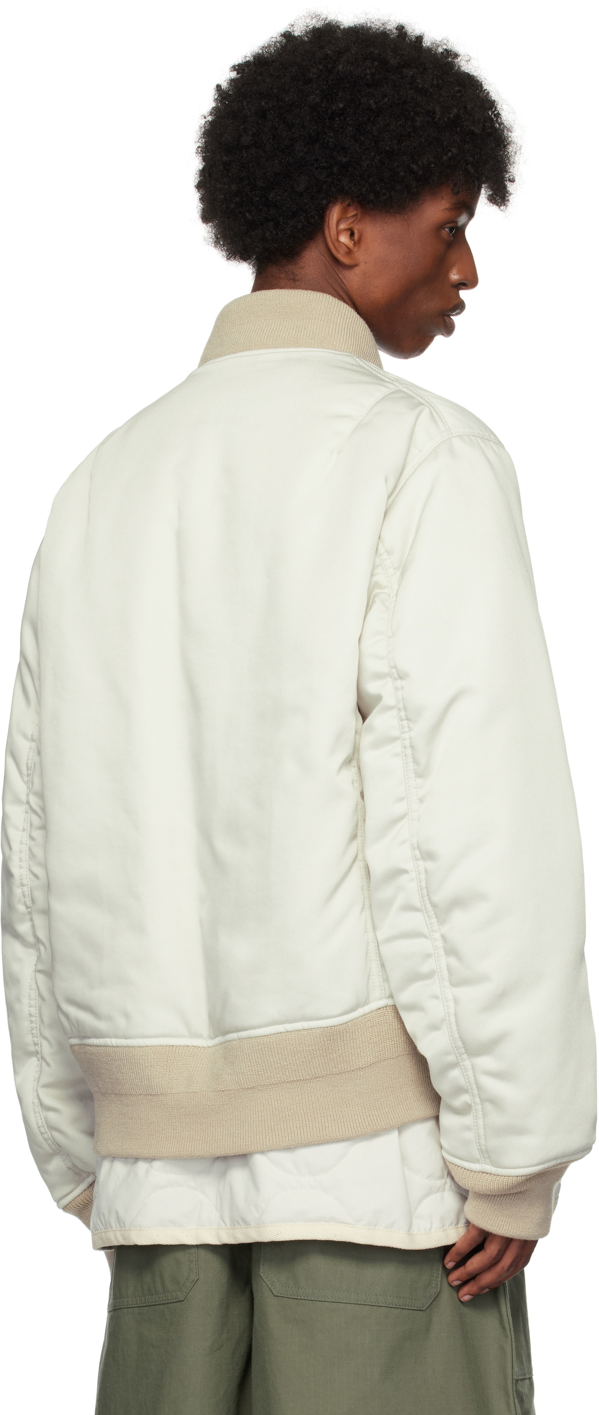 【限定価格】sacai bomber jacket ※お早目にどうぞ sacai Off-White SPIEWAK Edition Gabardine Bomber Jacket Sacai