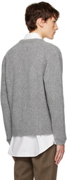 Solid Homme Gray Brushed Cardigan