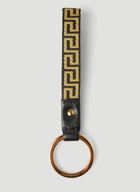 Greca Keyring in Black