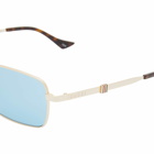 Gucci Men's Eyewear GG1495S Sunglasses in Gold/Blue 