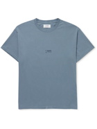 7 DAYS ACTIVE - Logo-Print Organic Cotton-Jersey Running T-Shirt - Gray