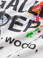 Gallery Dept. - Paint-Splattered Logo-Print Cotton-Jersey T-Shirt - Multi