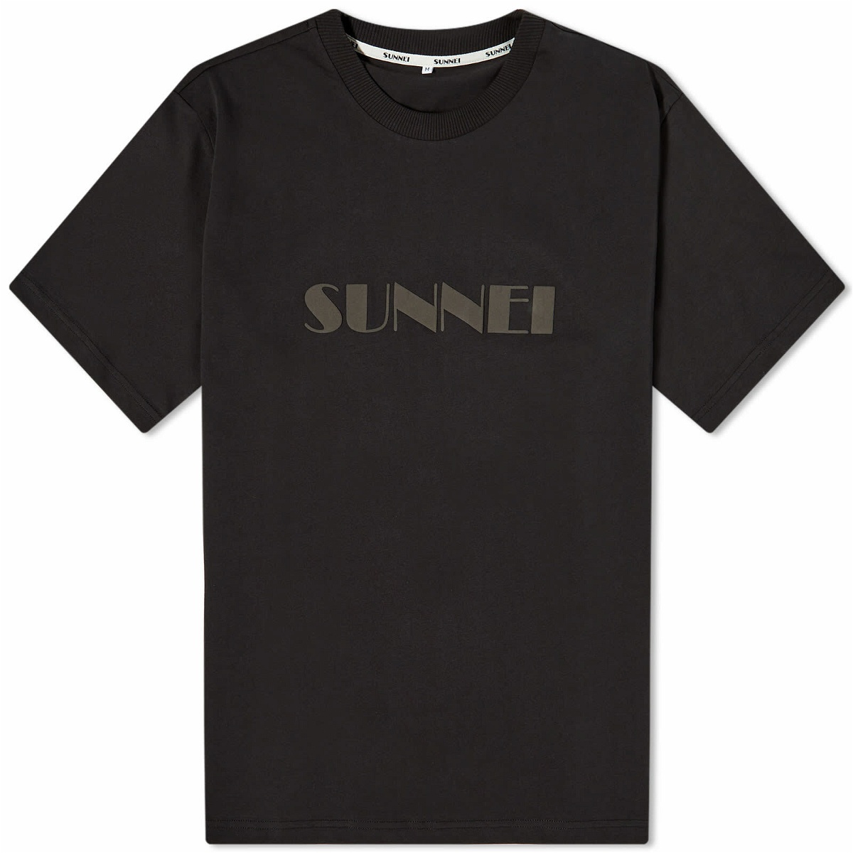 Sunnei Women's Classic Sprayed Logo T-Shirt in Black Sunnei