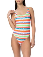 MC2 Saint Barth Woman Raschel Knit Scoopback One Piece Swimsuit Lora