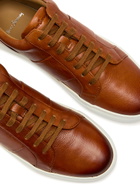 Oliver Sweeney Kendall Panelled Leather Sneakers Tan